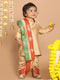 Vastramay SISHU Boy's Rose Gold Kurta with Dhoti Pants & With Dupatta Set